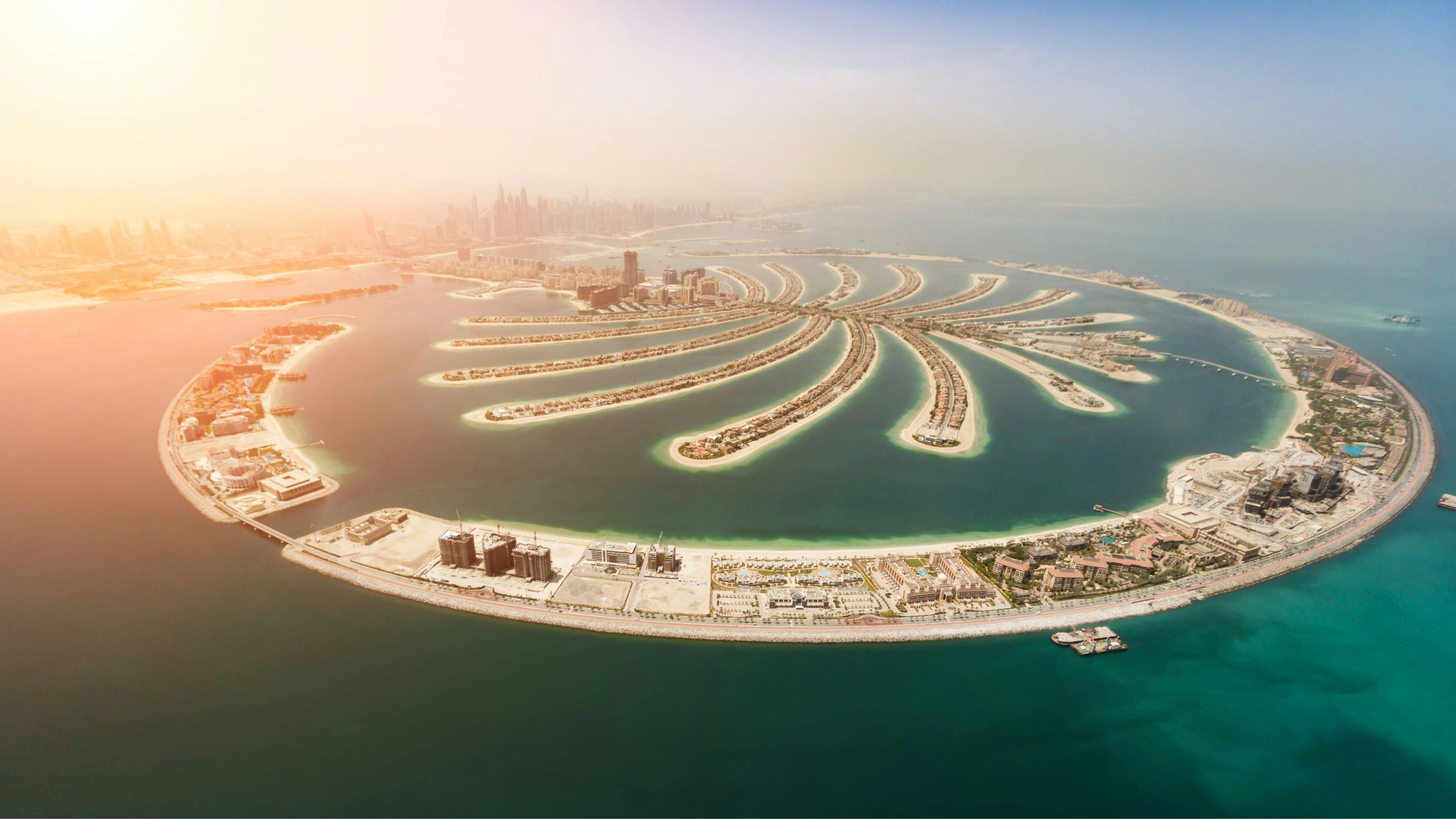 The Palm Jumeirah and Atlantis Aquaventure Waterpark